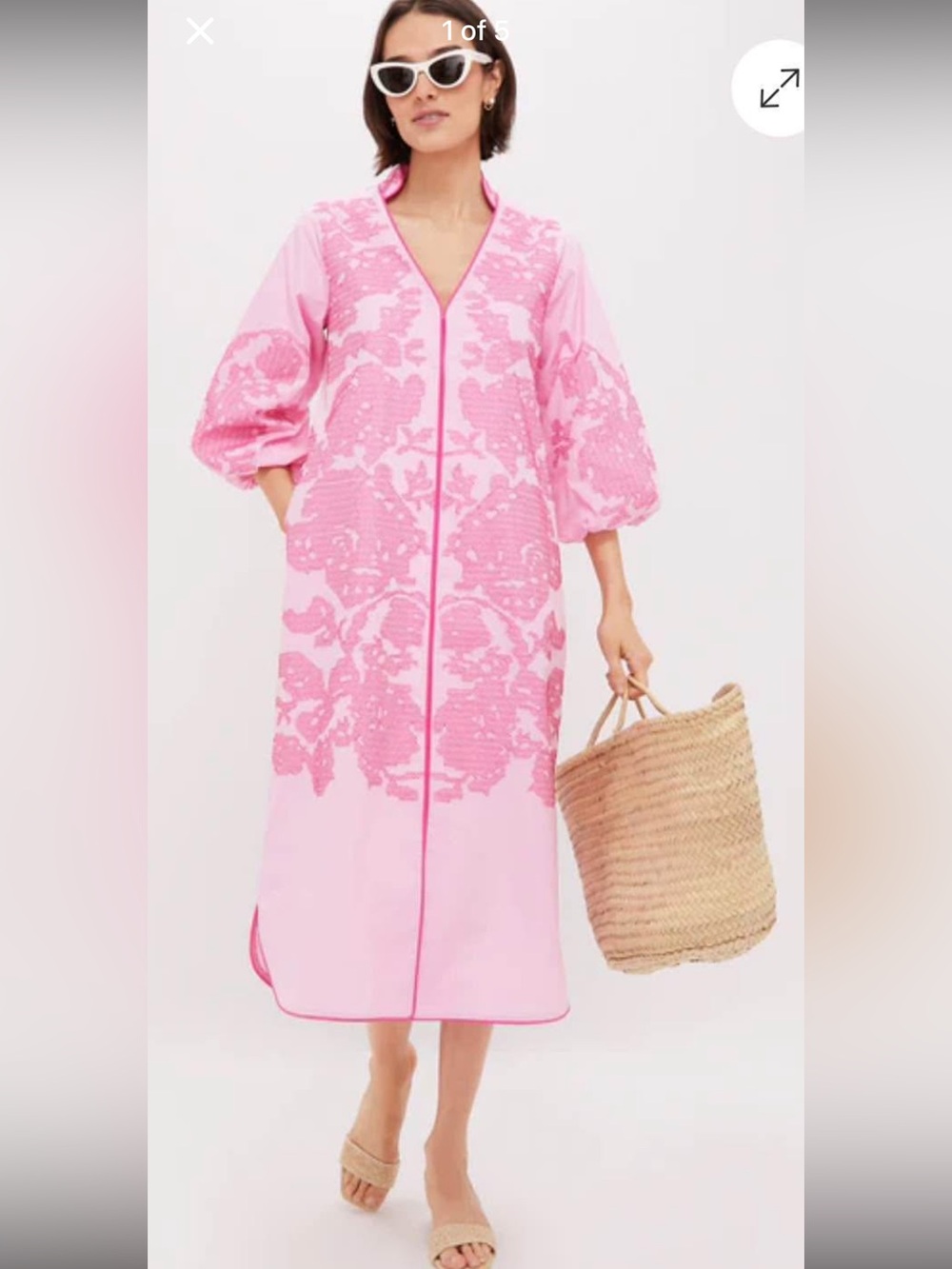 NWOT XS Hyacinth House Pink Arem Caftan